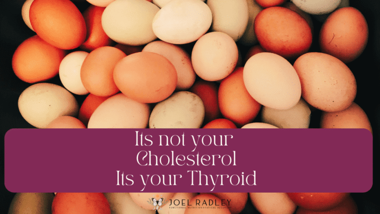 Its not your cholesterol its your thyroid joel radley thyroid nutrition nutritionist
